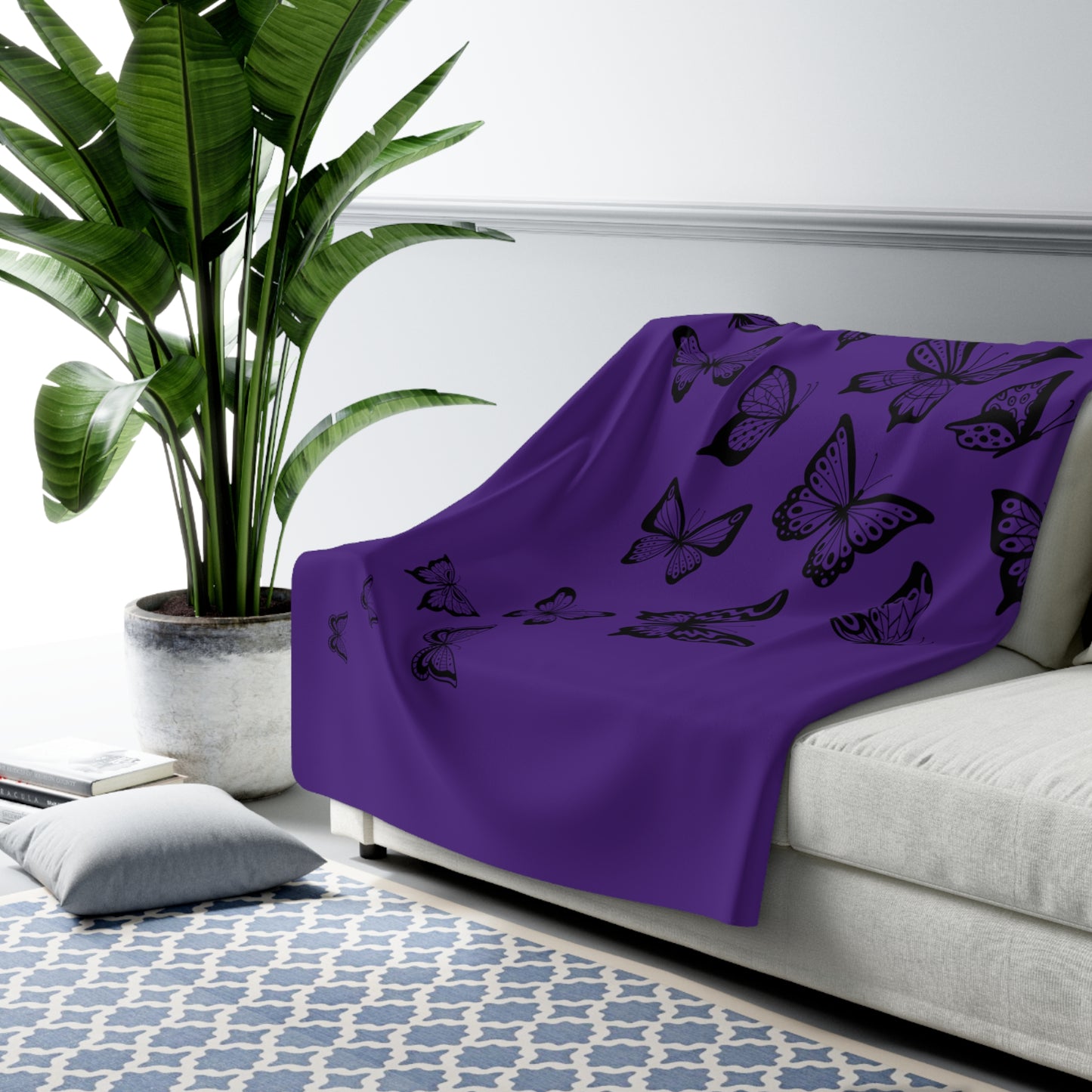 LUXURIOUS COZY BLANKET: THE EPITOME OF COMFORT AND WARMTH | Butterfly Violet 