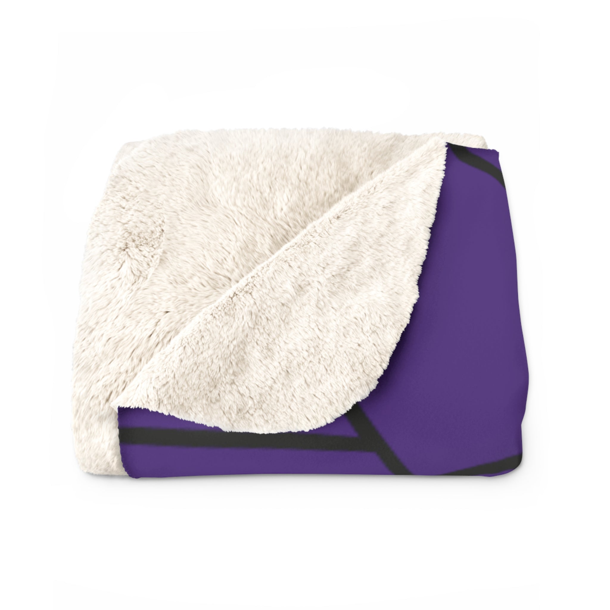 Kuscheldecke Muster Dreieck Violett