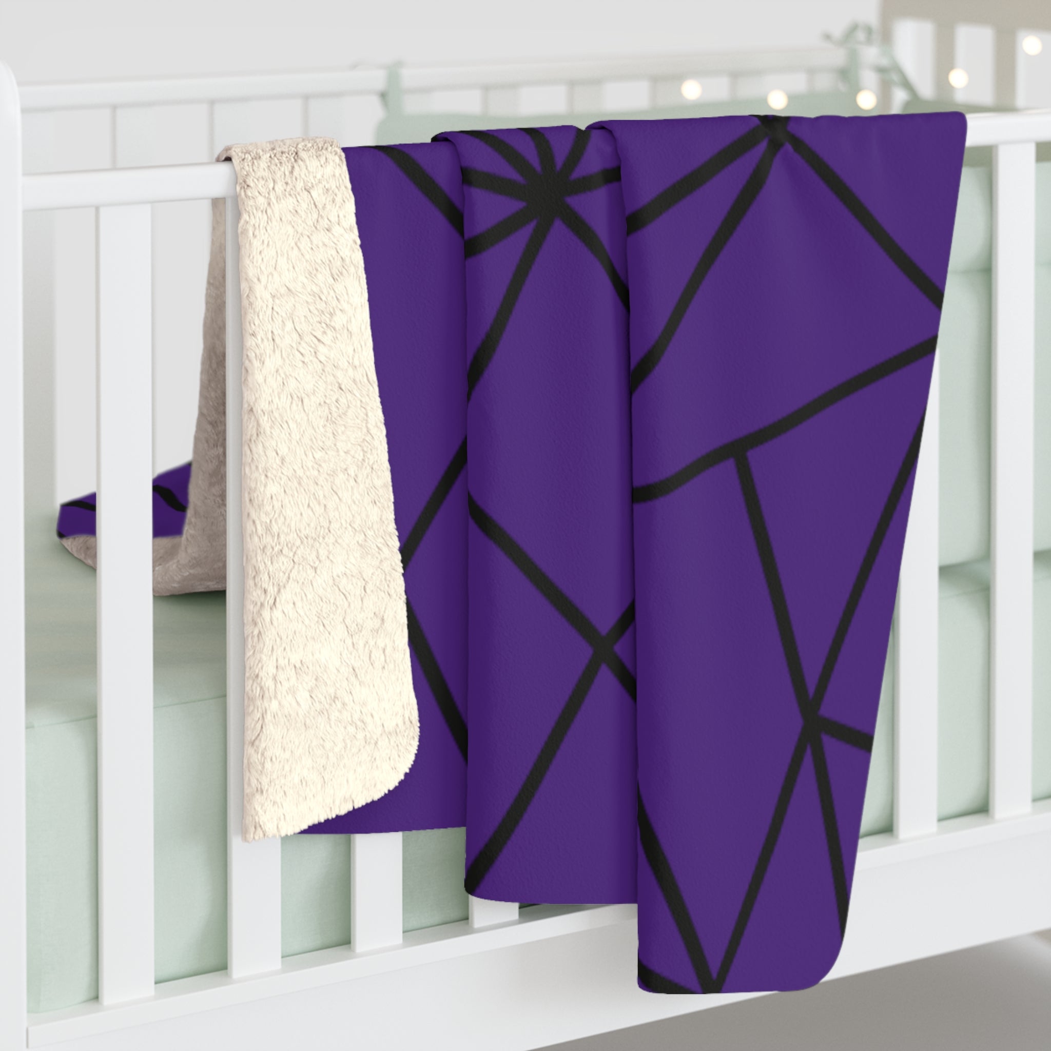 Kuscheldecke Muster Dreieck Violett 