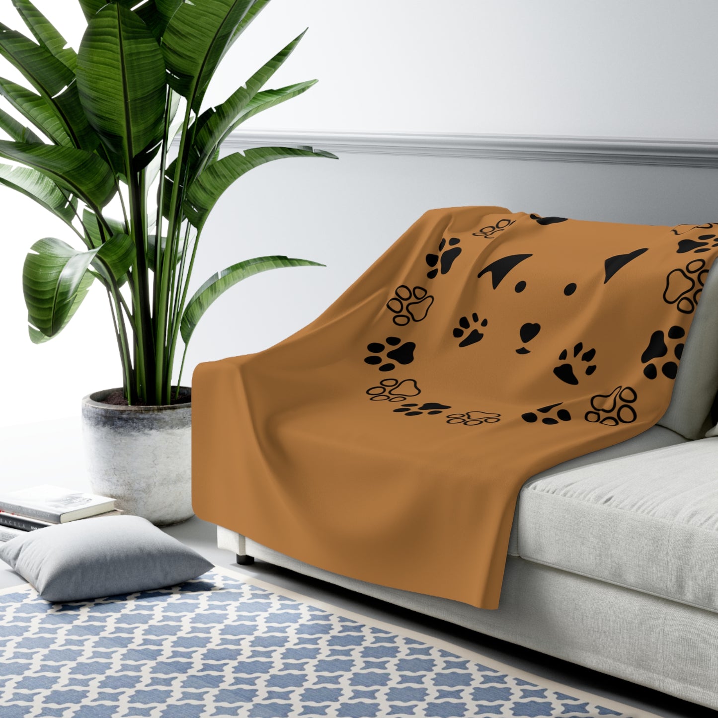 LUXURIOUS COZY BLANKET: THE EPITOME OF COMFORT AND WARMTH | Dog light brown