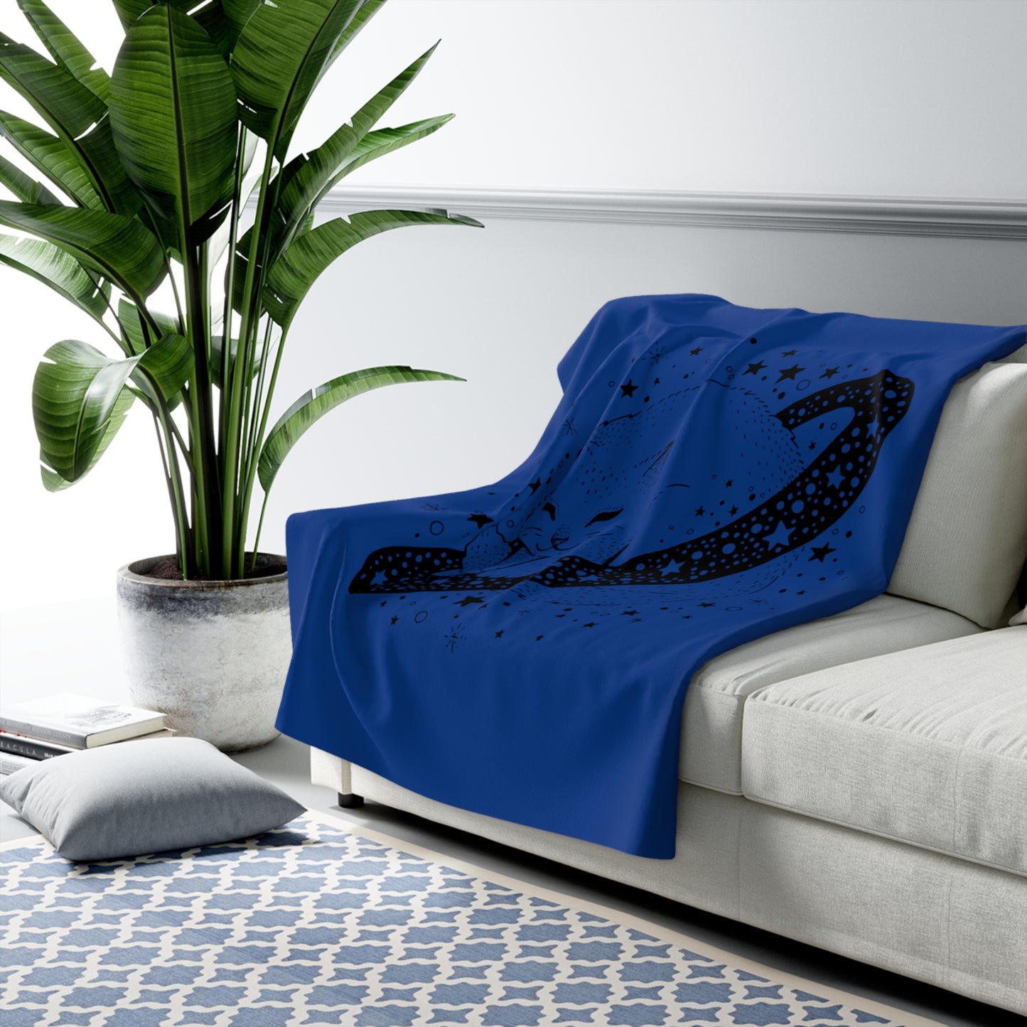 LUXURIOUS COZY BLANKET: THE EPITOME OF COMFORT AND WARMTH | Cat Dark Blue 