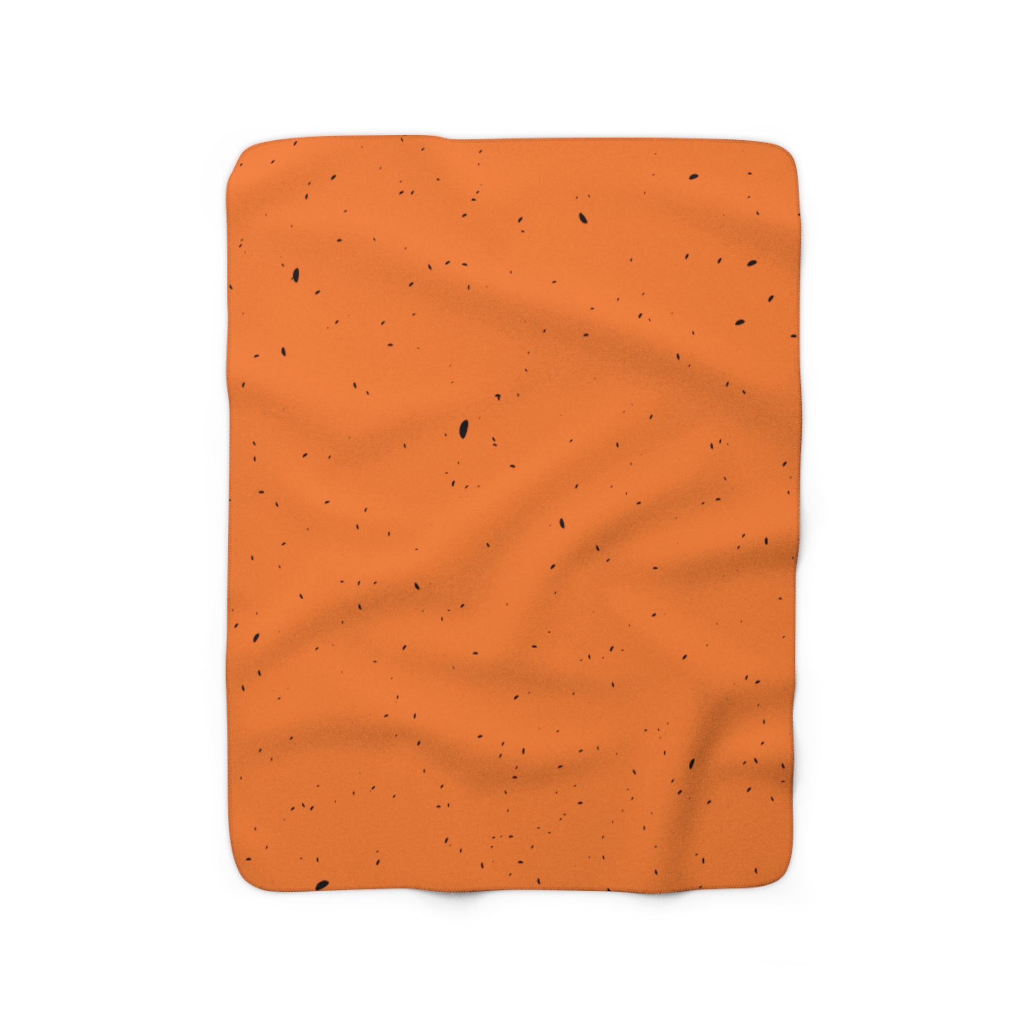 Kuscheldecke Muster Punkte Orange