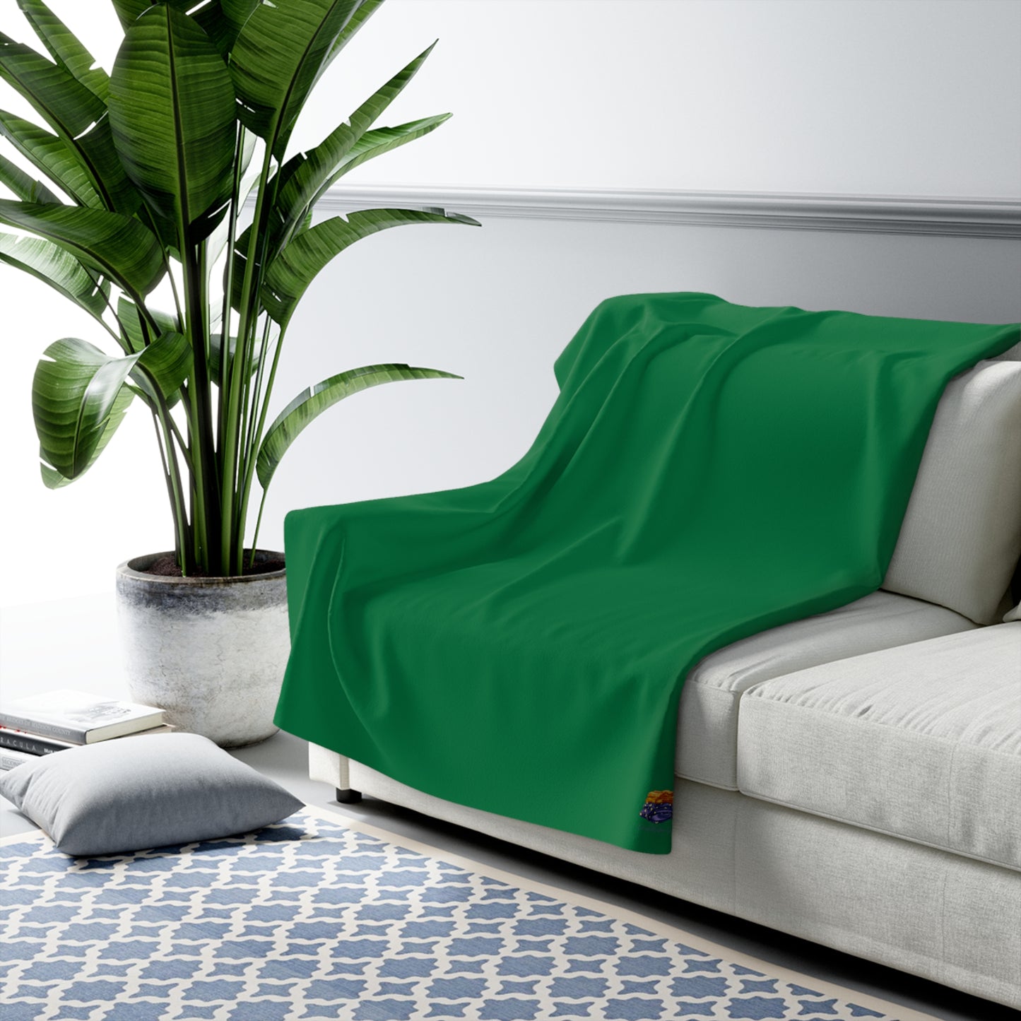 LUXURIOUS COZY BLANKET: THE EPITOME OF COMFORT AND WARMTH | Dark green 